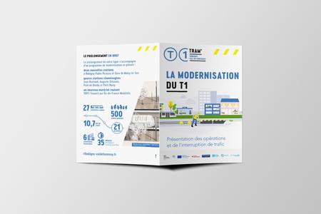 Un dépliant pour tout savoir sur la modernisation de ligne T1
