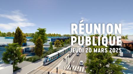 Lancement de la phase 2 du prolongement du tramway : venez participer à la réunion publique !