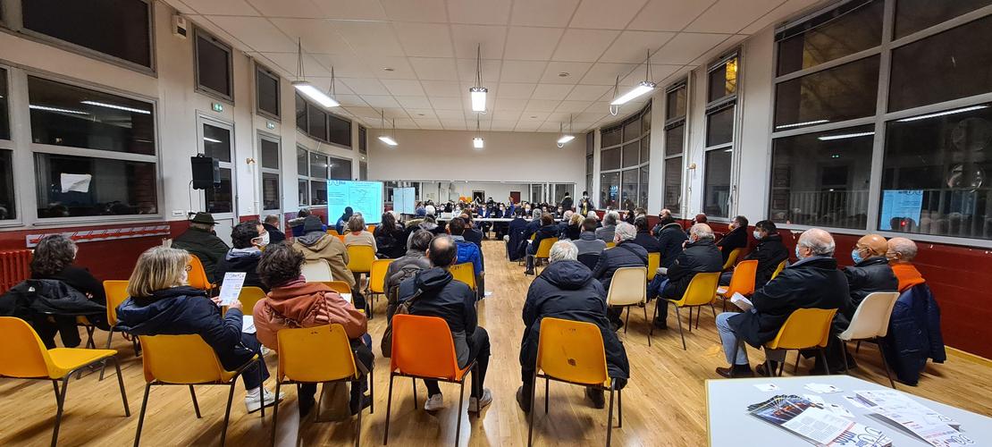 Réunion publique du 10 décembre 2021 à Romainville © Département de la Seine-Saint-Denis