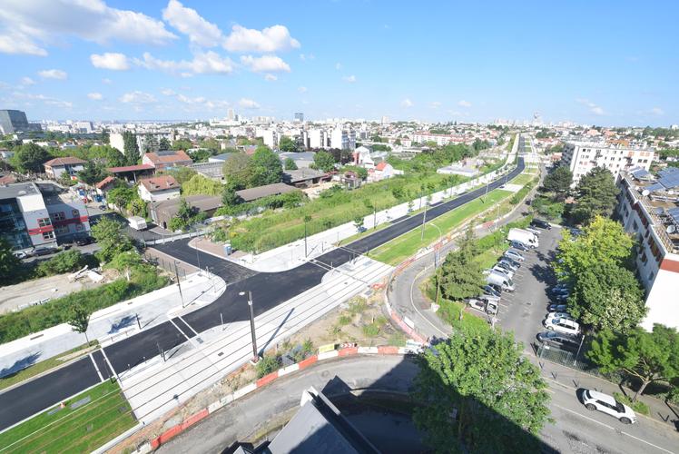 Avenue paysagère à Montreuil ©Département de la Seine-Saint-Denis