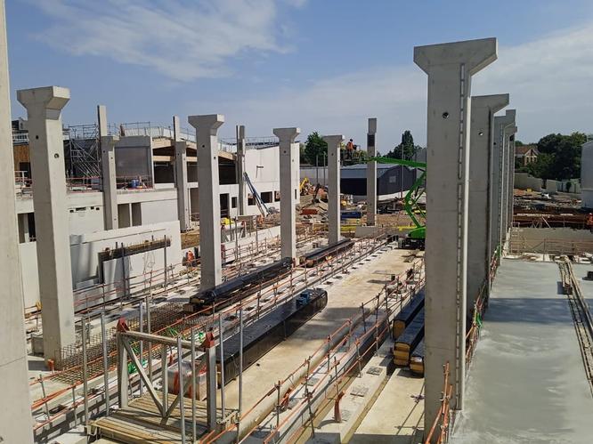 Travaux de construction du SMR à Montreuil © Département de la Seine-Saint-Denis