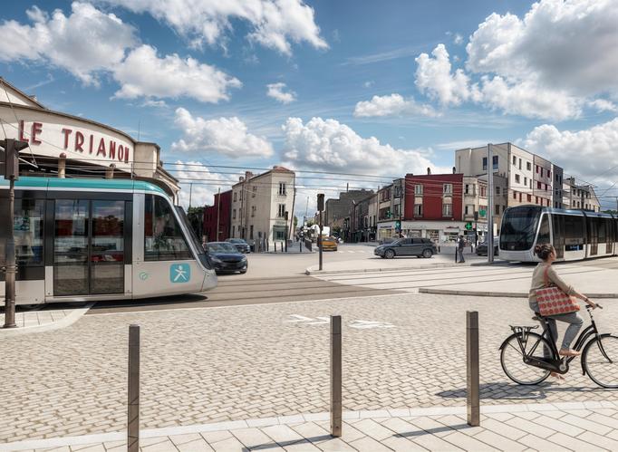Place Carnot - Romainville © Département de la Seine-Saint-Denis
