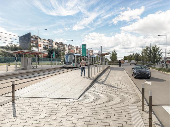 Avenue paysagère - Romainville © Département de la Seine-Saint-Denis