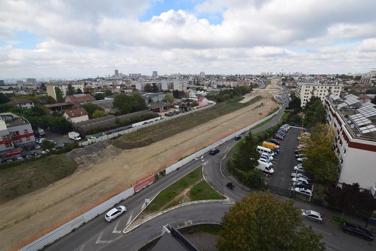 Travaux de l'A186 vus du ciel © Département de la Seine-Saint-Denis