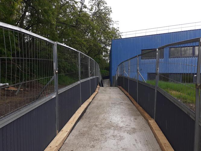 Travaux de la sente piétonne de Val de Fontenay © Département de la Seine-Saint-Denis