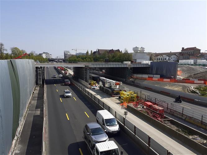 Vue du pont de franchissement de l'A3 © Département de la Seine-Saint-Denis