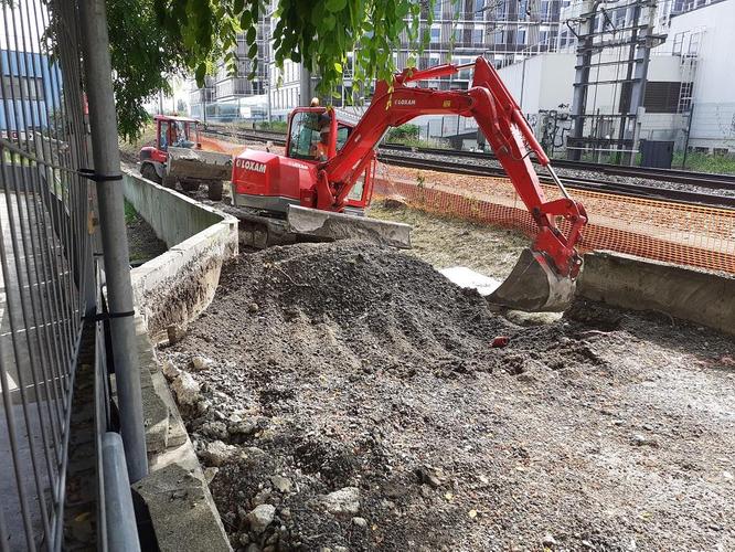 Travaux de la sente piétonne de Val de Fontenay © Département de la Seine-Saint-Denis